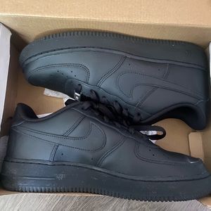 like new black air force 1s